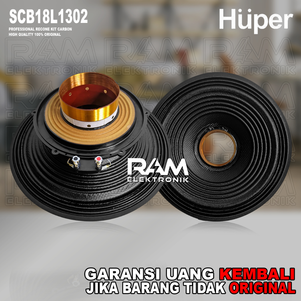 Recone Kit Daun Speaker 18 Inch HUPER SCB18L1302A | SCB 18L1302 A Original