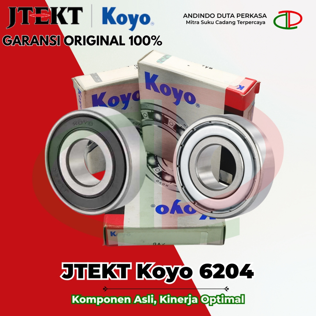 Bearing Laher 6204 ZZCM 2RSCM JTEKT Koyo / Ball Bearing / Asli Original