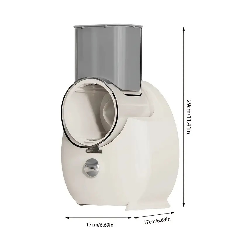 BESTPROMO Pemotong Sayuran Otomatis 3 Pisau USB 12V Pemotong Sayuran Listrik Sepenuhnya Otomatis