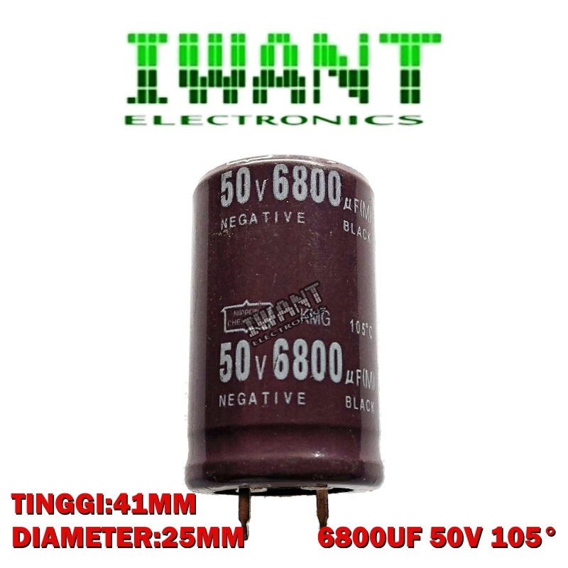 CAPASITOR ELCO 6800UF 50V 6800UF/50VOLT KAPASITOR ELKO 6800uF 50 Volt ELCO 6800UF50V 105°C