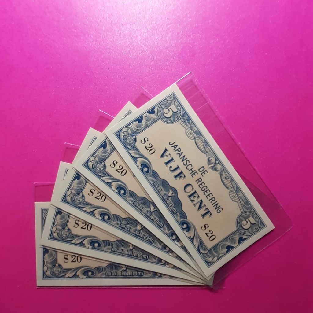 uang kuno 5 cent djr atau uang jaman penjajahan jepang