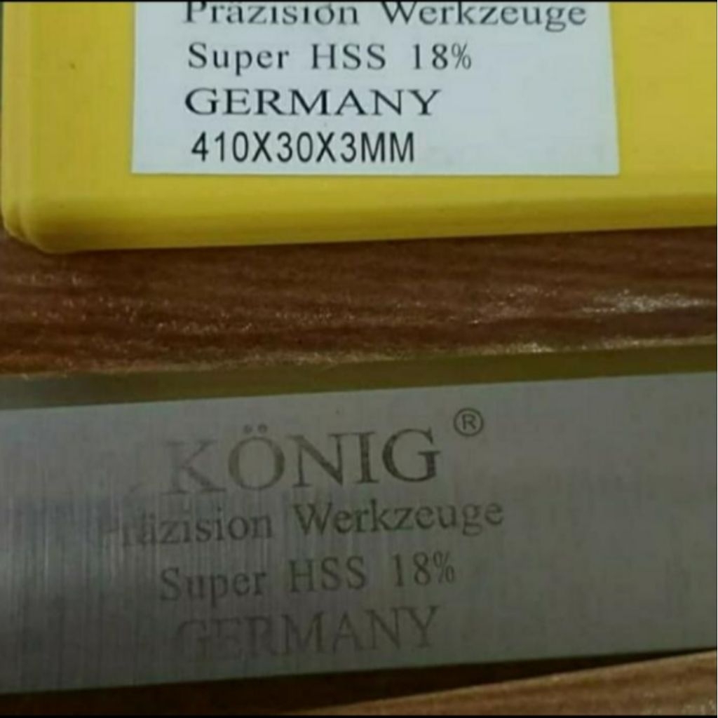 pisau baja planer full HSS 18% GERMANY pisau Planer 410x30x3mm planer HSS panjang 41cm