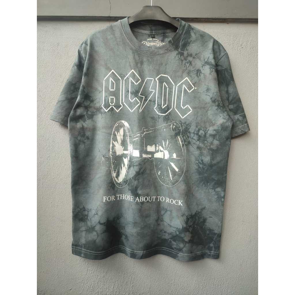Kaos Band ACDC 02 Tie Dye / kaos acdc tie dye / kaos musik tie dye / kaos metal / baju musik / baju 