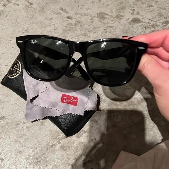 Kacamata Rayban Wayfarer RB2140 Black Glossy Second Original