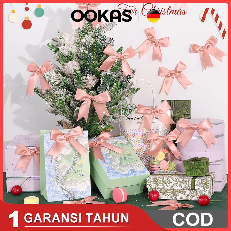 【COD】OOKAS HOME Aplikasi pita satin / pita jadi / pita langsung pakai/pita souvenir/pita parsel /pit