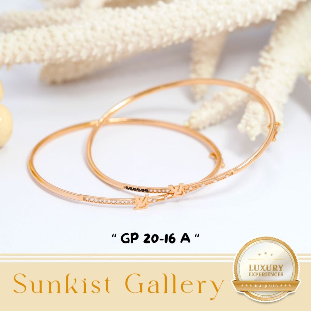 GELANG BANGLE WANITA KUNCIAN MODEL MEWAH ELEGANT EMAS ASLI EMAS MUDA KADAR 6K (300) & 8K (375) GELAN