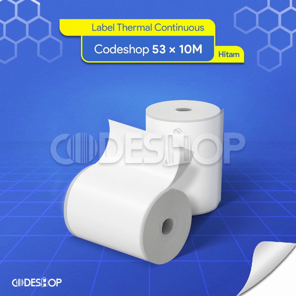 Label Stiker Continues Printer Kasir Thermal Blueprint Iware VSC Eppos