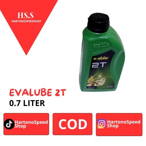 Evalube 2T Oli Samping 700mL [Oli Samping motor 2 Tak] ORI