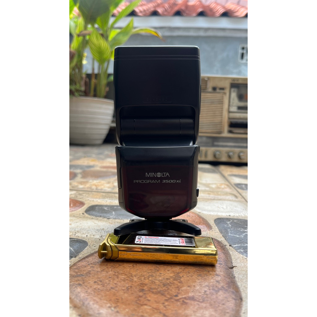 flash kamera minolta program 3500 xi/ flash kamera/ flash internal/ flash bekas/ flash minolta
