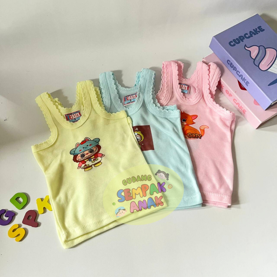 Kaos Dalam Anak Warna Motif Sablon 0-10 Tahun Singlet Anak Perempuan Laki-Laki