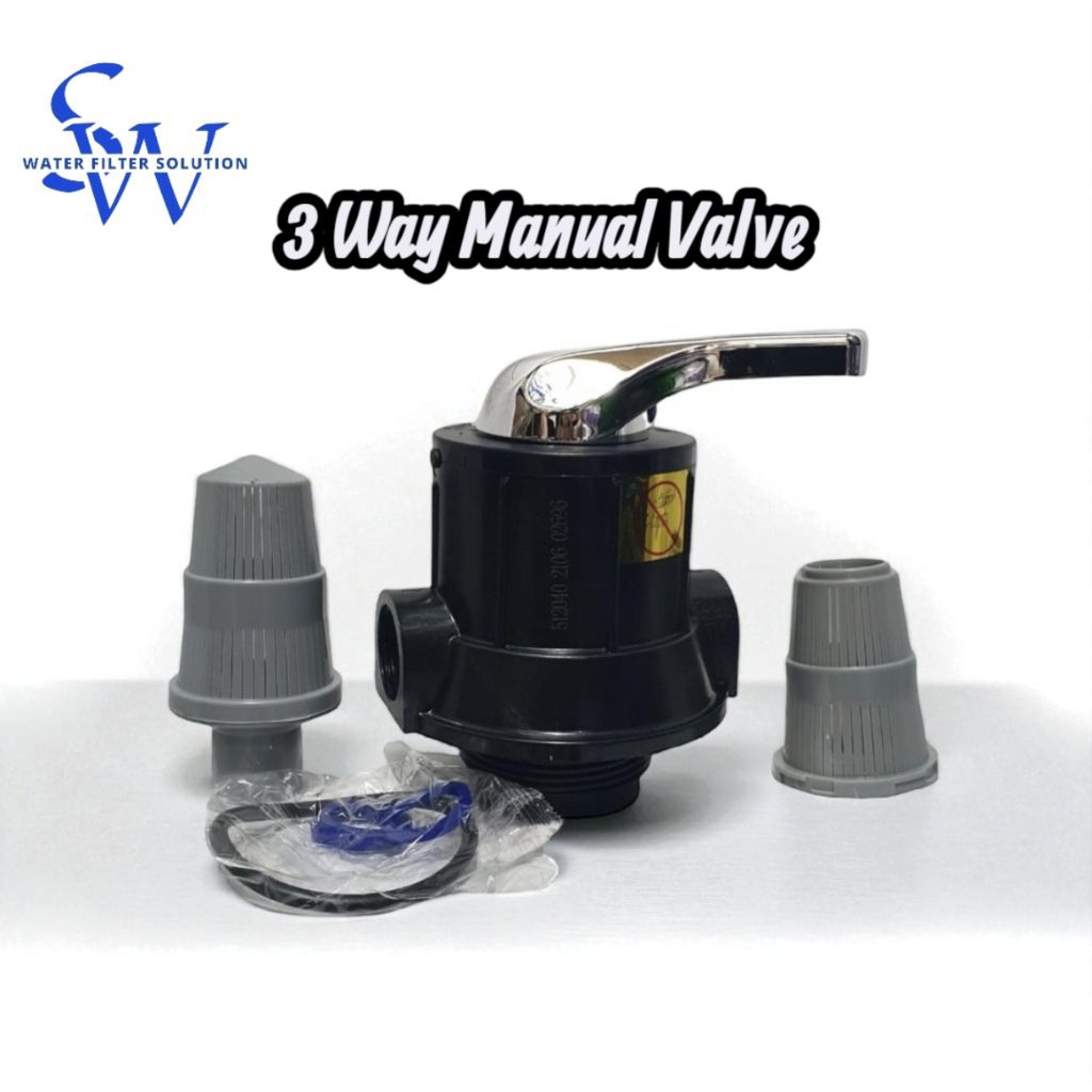 Kepala tabung 3 way manual Valve / head 3 way Valve / Kepala tabung FRP  - runxin