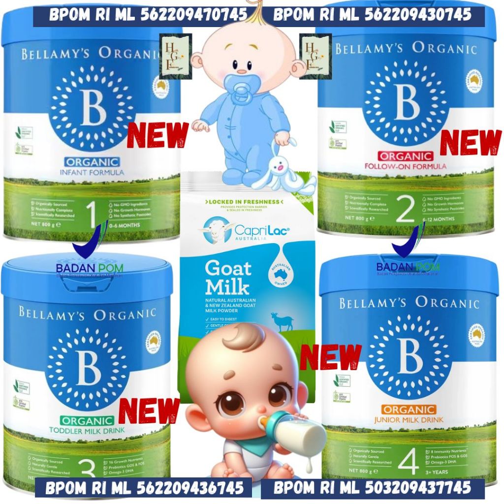 Bellamys Organic Step 3 - Susu Formula Organik Usia 1 - 3 Tahun 800 g