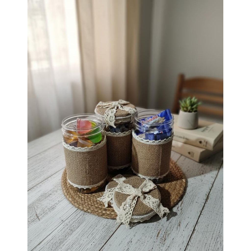 (ISI 3 ) TOPLES KAIN GONI 1000ML- TOPLES HIAS RISTIC - TOPLES LEBARAN - TOPLES IDUL FITRI - KERAJINA