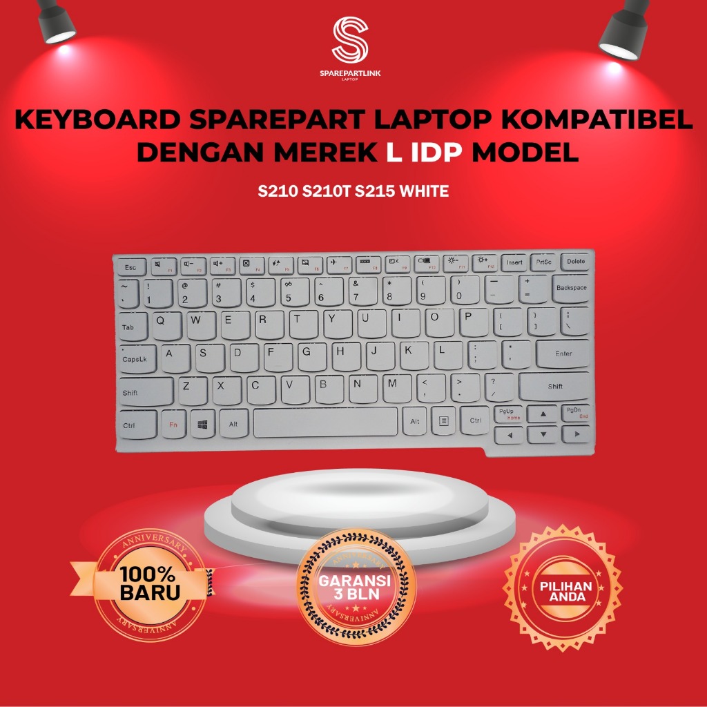 Keyboard Lenovo Ideapad S210 S210T S215 White