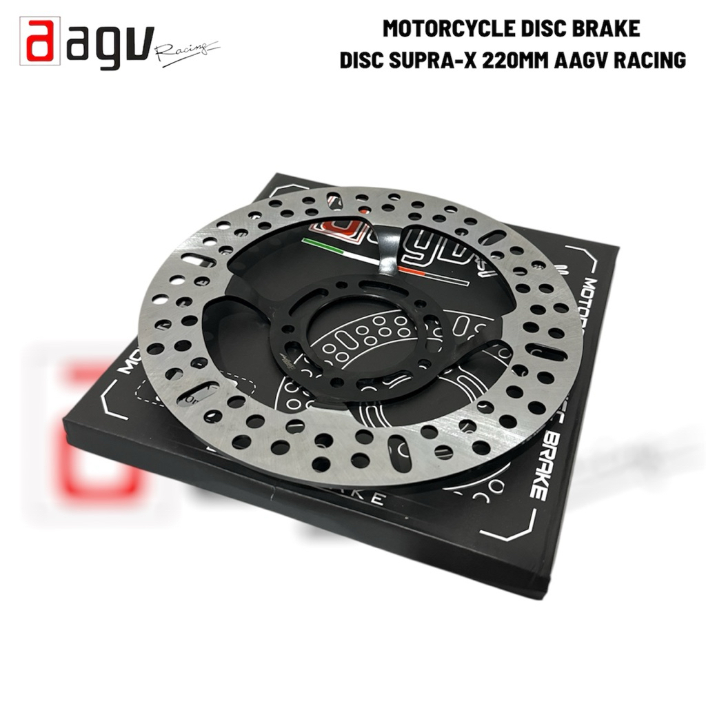 AGV - Disc Piringan Cakram Depan Honda Supra X Wave110 Cekung Lubang 5 AGV 220mm