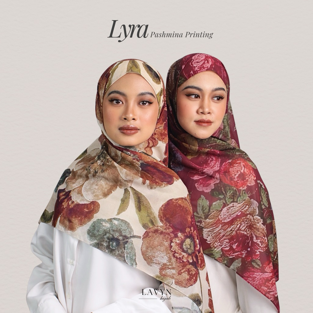 Lavyn Hijab - Lyra Pashmina Printing Ceruty