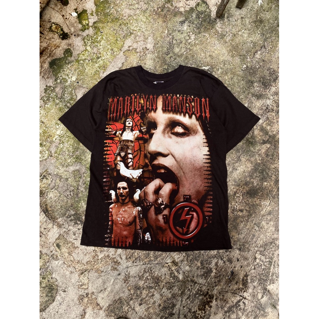 vintage marilyn manson tour tee