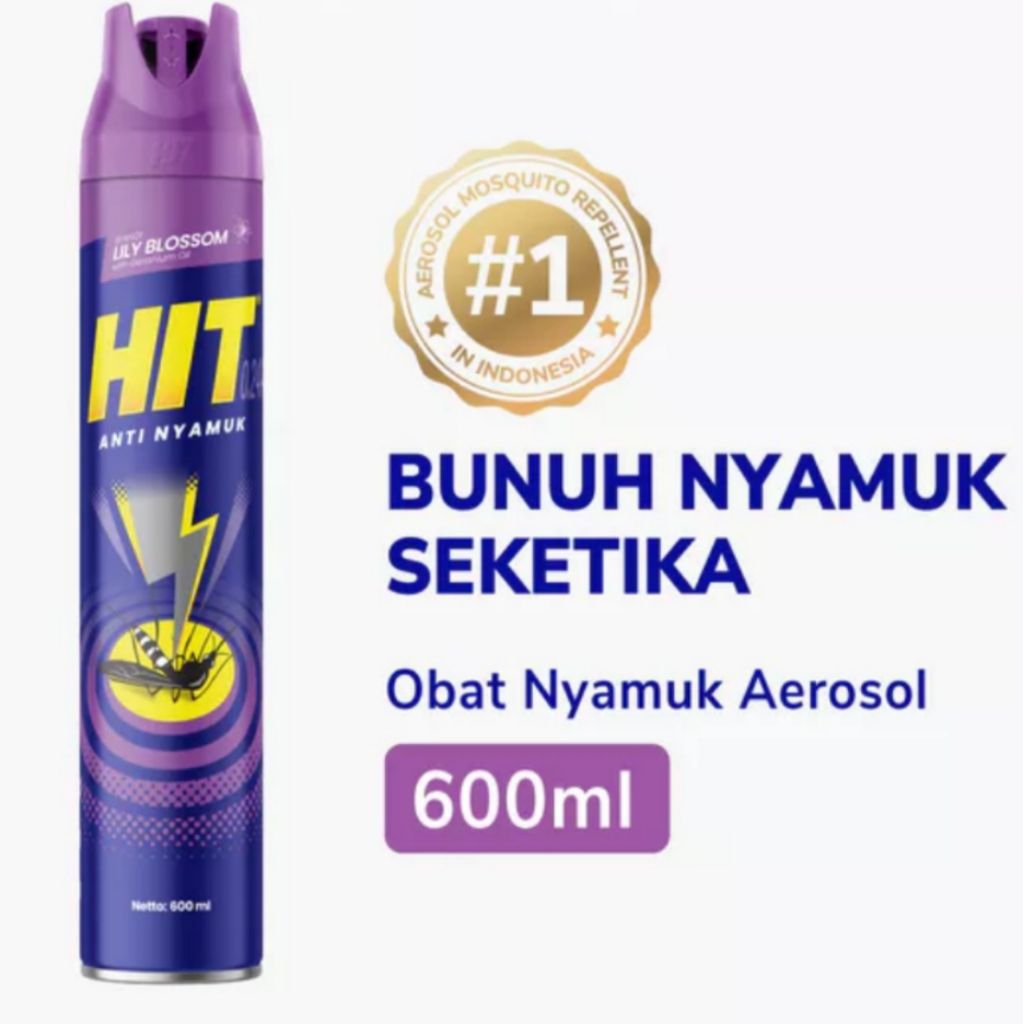Promo Hit Spray 600ml Murah / Obat Nyamuk Aerosol Double Nozzle