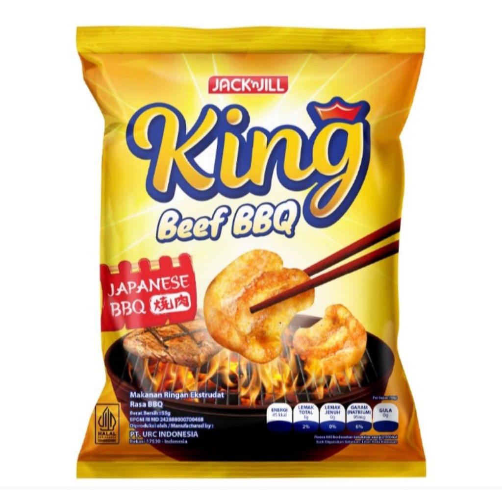 Jack 'n Jill King Snack Rasa Japanese BBQ 55g