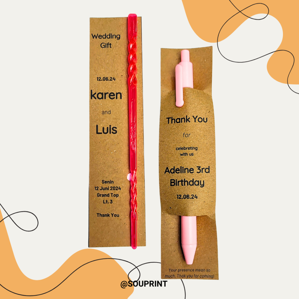 Souvenir Pernikahan Gratis Custom Nama Sorvenir Ulang Tahun Murah / Sorvenir Ulang Tahun / Souvenir 