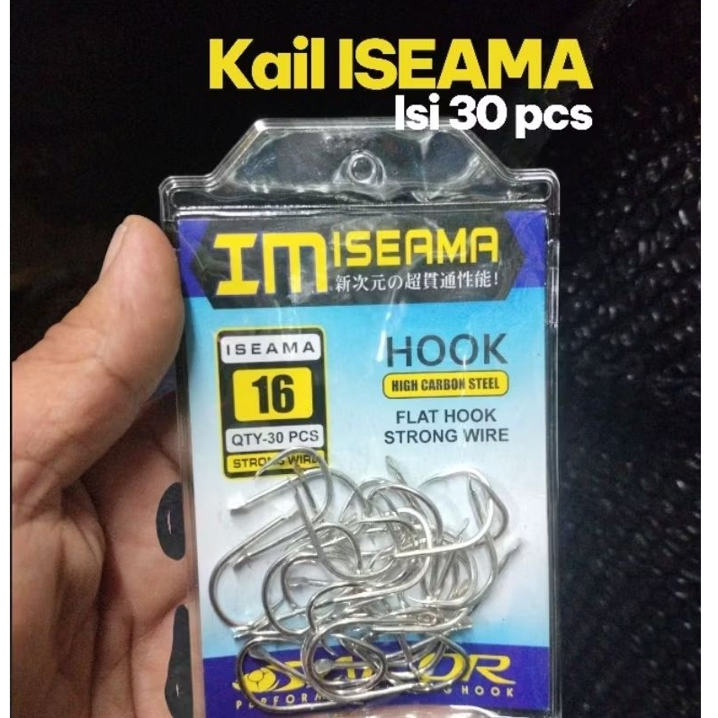 MATA KAIL ISEAMA BAJA ASLI SUPER KUAT ISI 30 PCS ANTI KARAT UNTUK MANCING IKAN BESAR