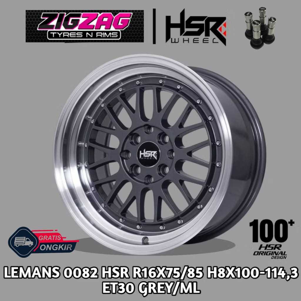 Pelek Mobil Kijang LGX, Kijang Super, Livina Ring 16 Velg HSR Lemans R16 Grey