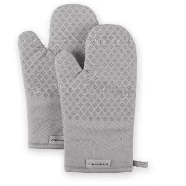 KitchenAid Asteroid Oven Mitt Set, 7"x12.5", Grey, 2 Piece
