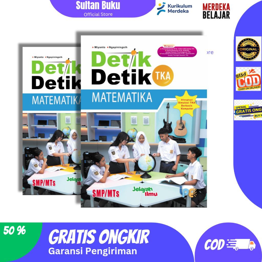 Buku Detik-Detik Tka Smp Matematika - Detik Detik Mapel Matematika Untuk Smp/mts