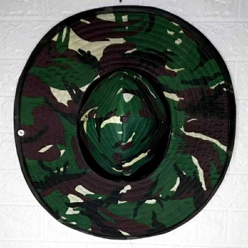 TERMURAH  Topi Masker Anti Matahari / Topi Bucket Rimba / topi / topi petani anti panas / Rimba Hat 