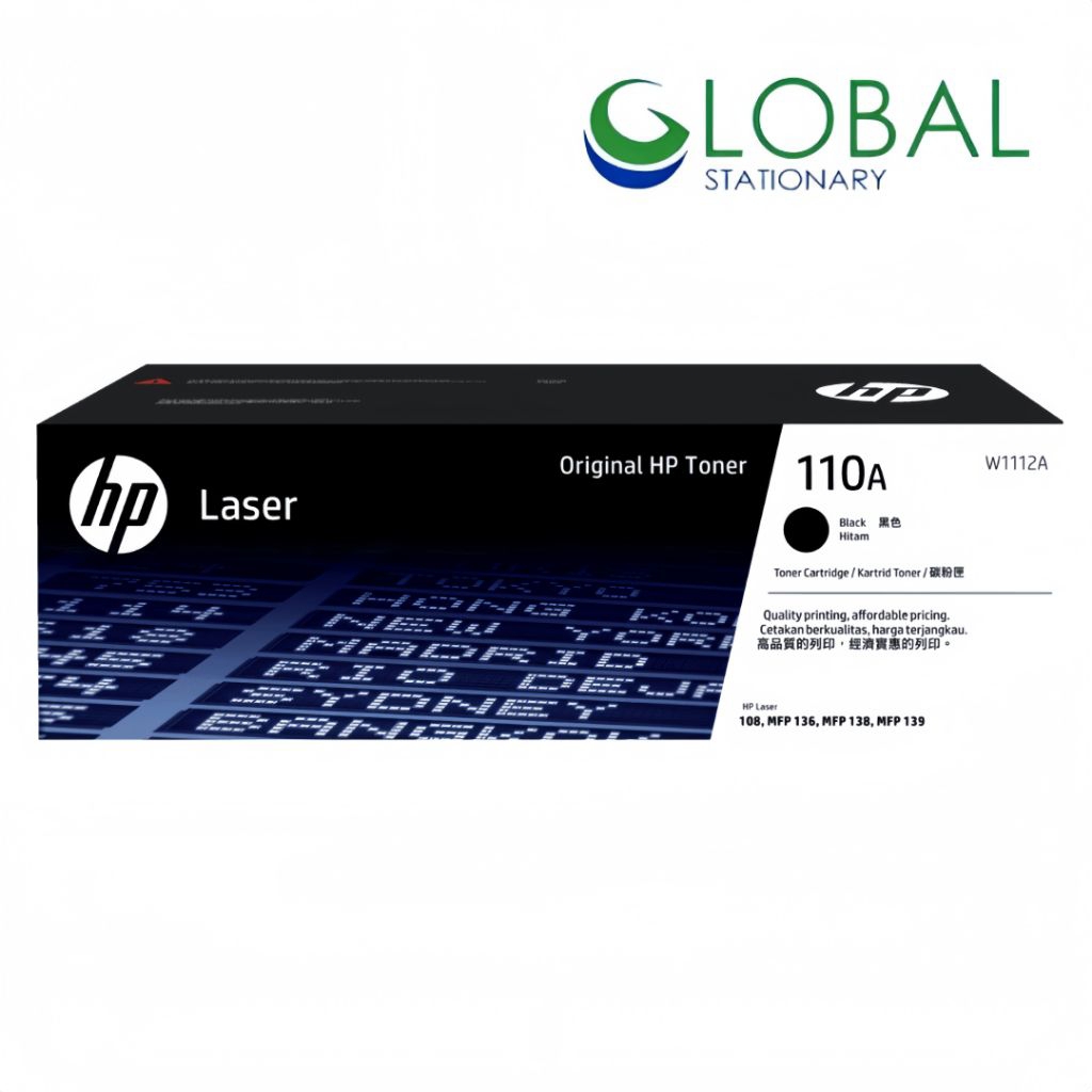 Toner Cartridge Printer Hp 110A W1112A Black Original