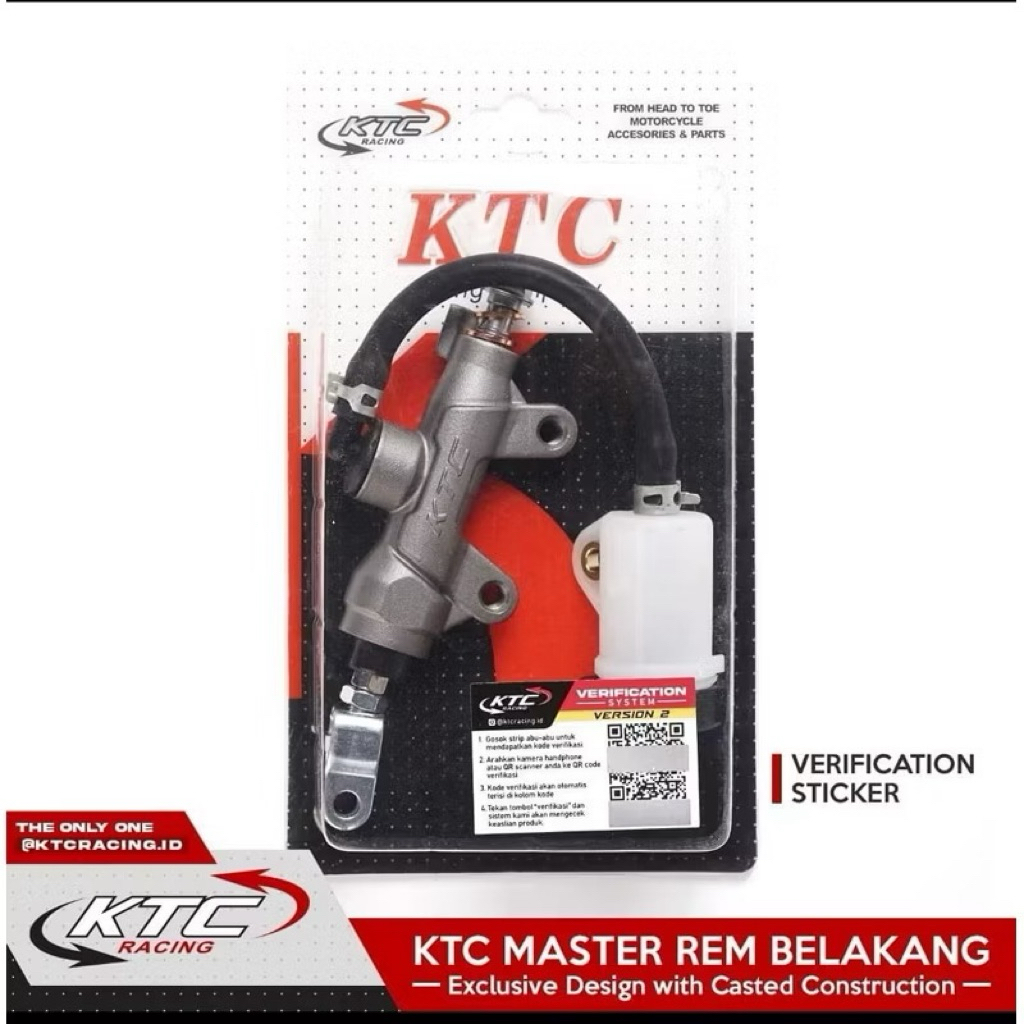 Master Rem KTC Belakang Original Master Pump Rem Cakram Sonic Cb150 Vixion Satria Ninja R Rr Dll