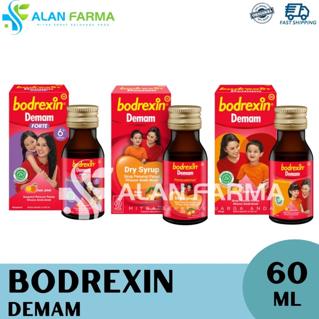 Bodrexin Demam Sirup Turun Demam Anak | Paracetamol Sirup