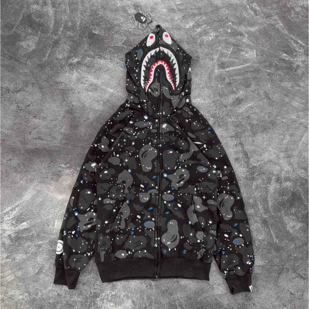 hoodie ziper bape camo galaxy premium fulltag