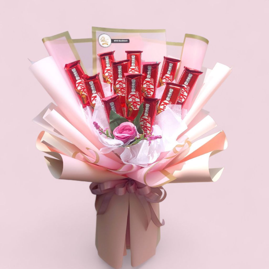Buket Snack Cokelat - Hadiah Buket Kitkat Special Birthday Valentine Wisuda Anniversary
