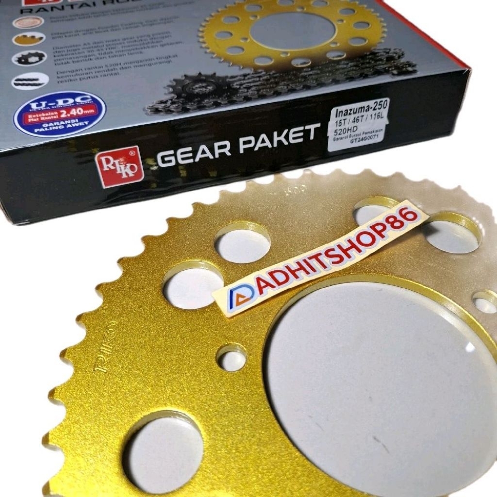 GIR SET / GEAR GIR PAKET SUZUKI INAZUMA 250 ORISINIL RIKO