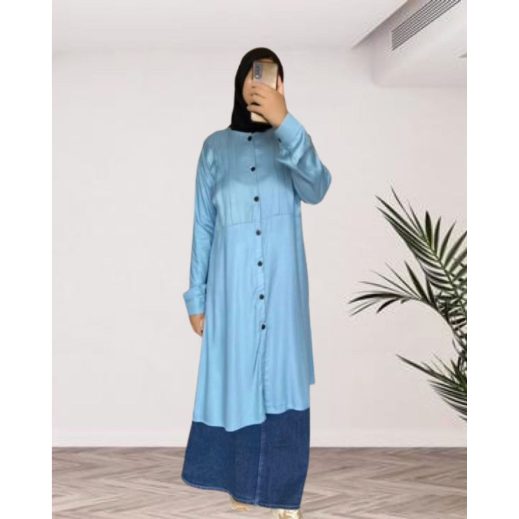 Promo Long Tunik Vista Bahan Rayon Twill Premium – Baju Long Tunik Wanita Modis