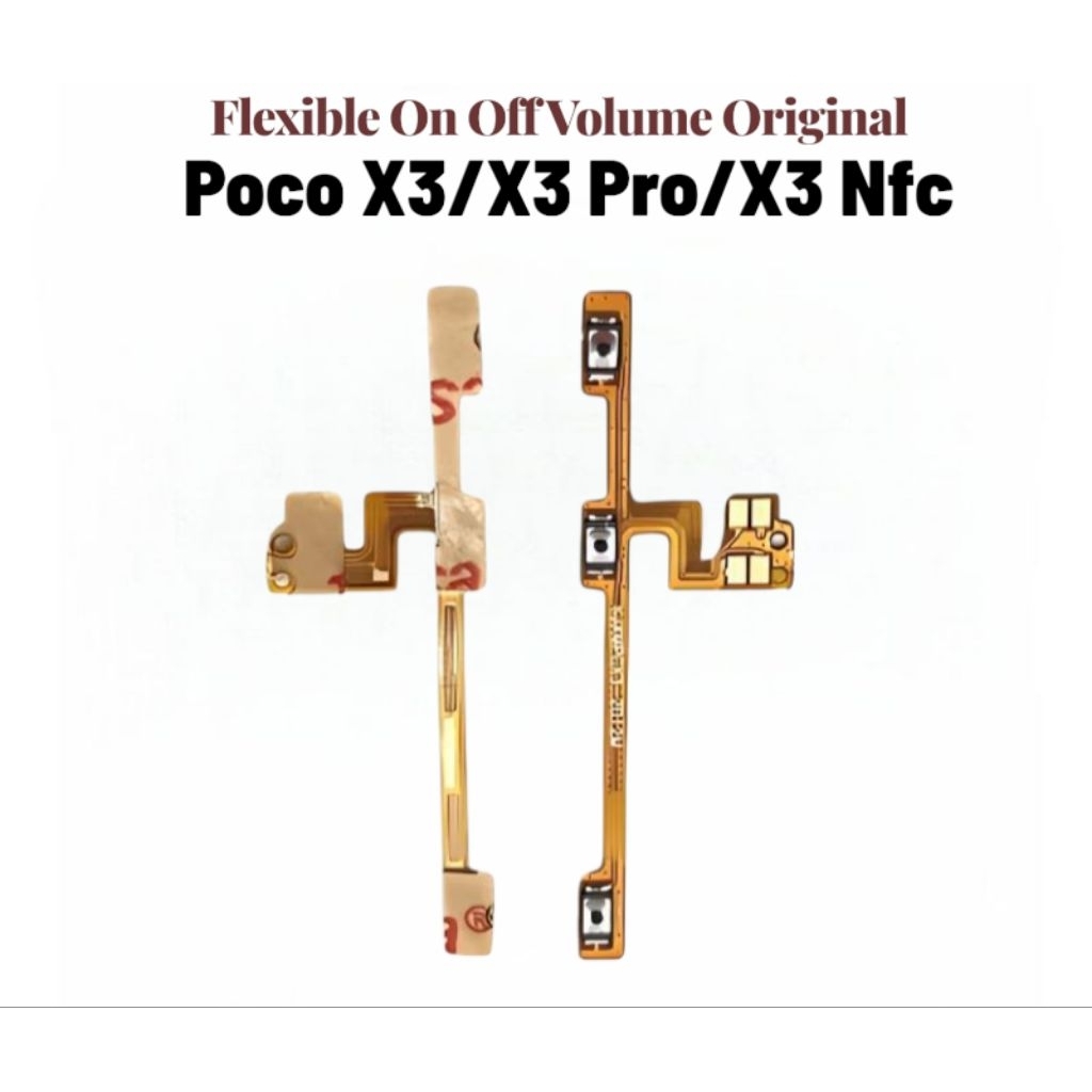 Flexible On Off Volume Poco X3/X3 Pro/X3 Nfc Original