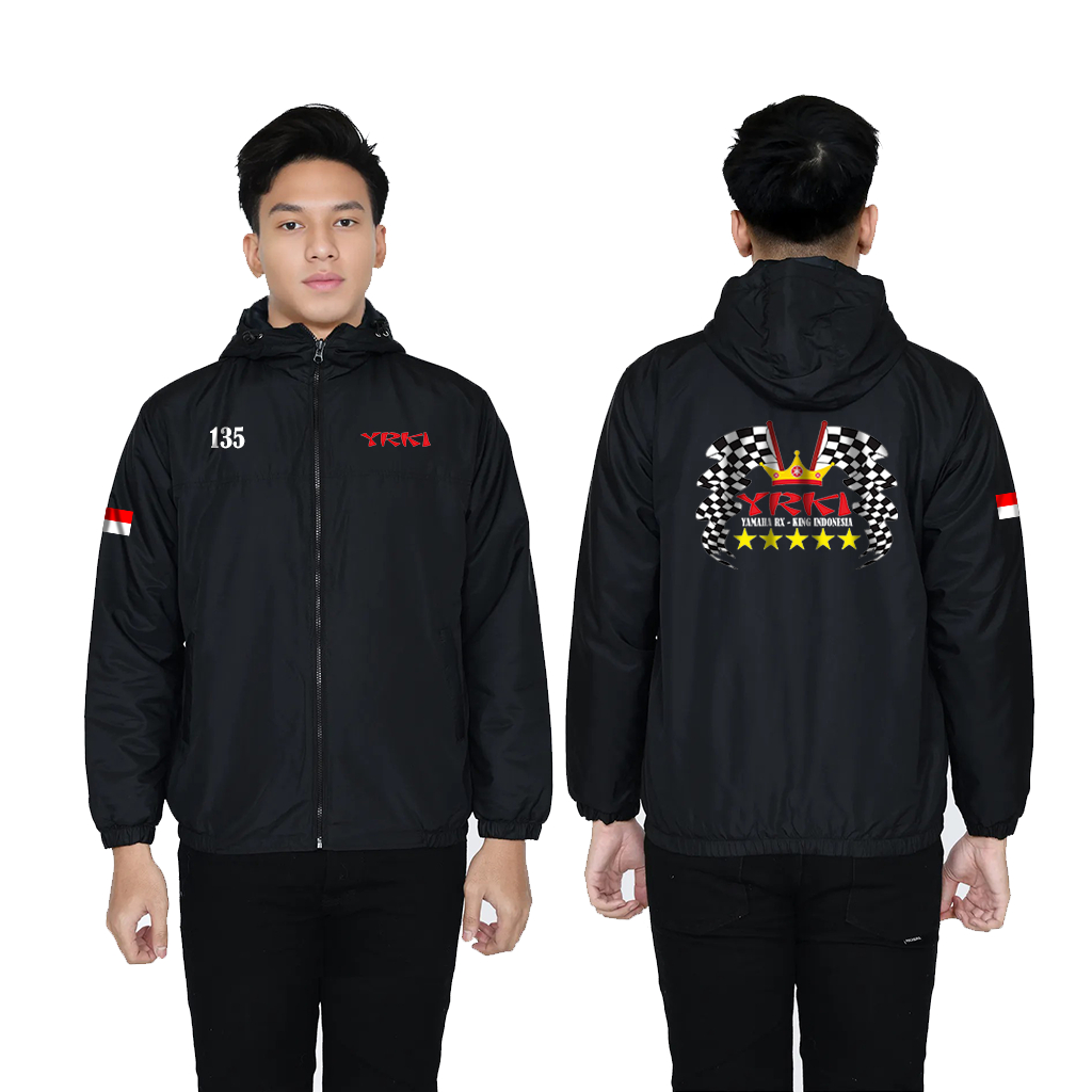 jaket parasut rx king YRKI jaket Parasut touring Pria Wanita Tebal 3 lapis Semi WF