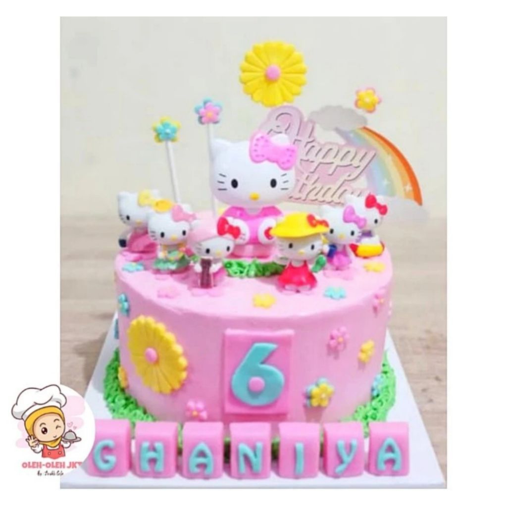 Hello Kitty Cake Custom / Kue Ulang Tahun Hello Kitty / Kue Ultah Karakter