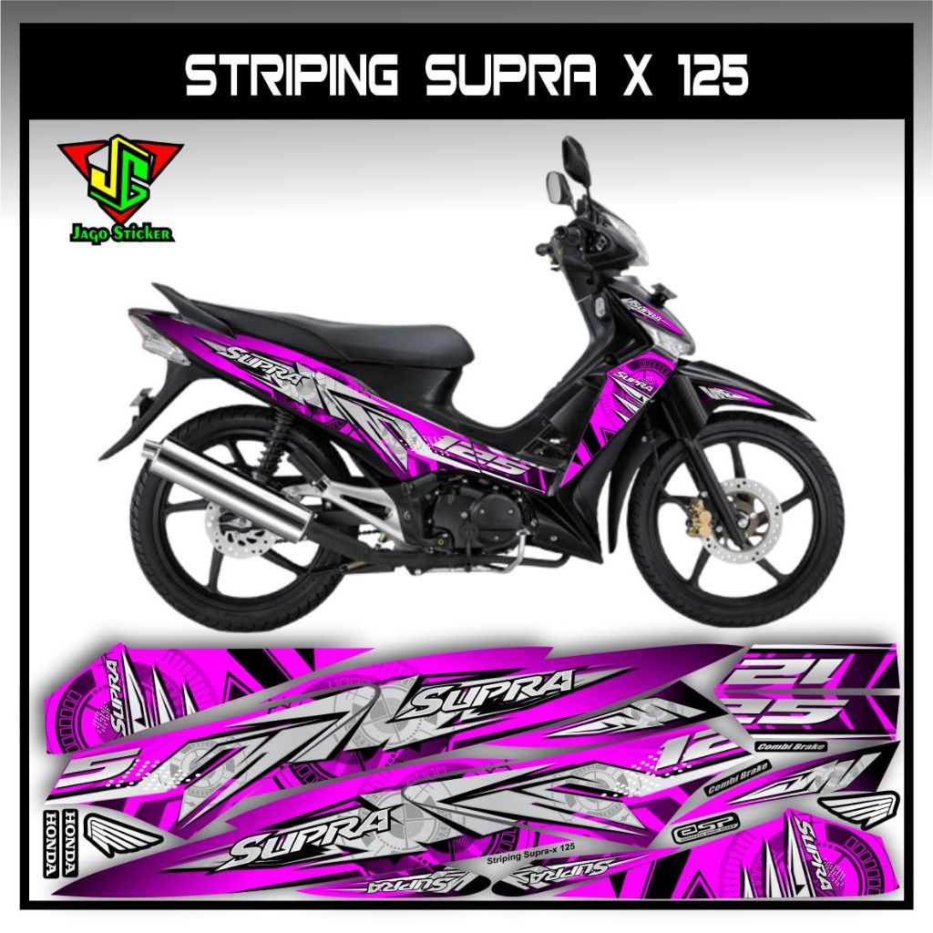 Striping Supra X Lama / Stiker Supra-X Lama / Sticker Supra X Lama / Setiker Supra X Lama / Stiping 