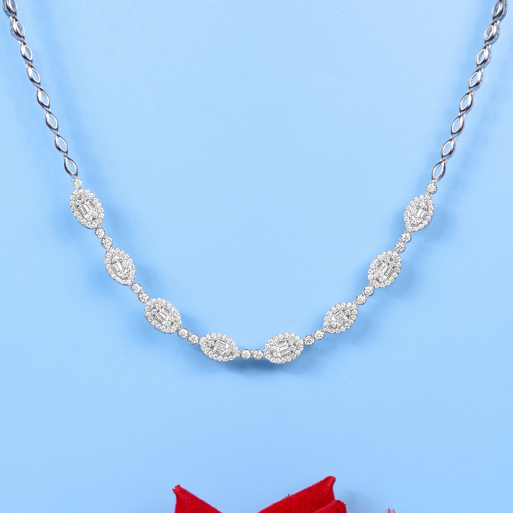 Kalung Berlian Eropa Model Ovalia Setting - JB Berlian