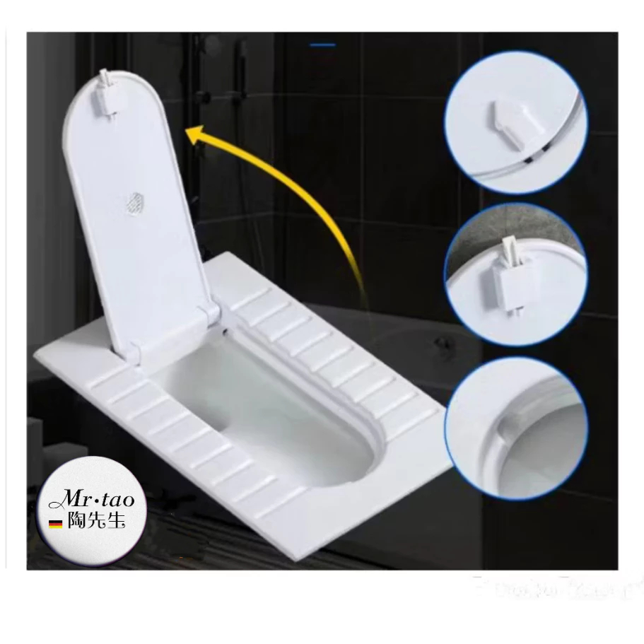 Toilet / Kloset Tutup GRATIS PACKING kloset Jongkok Mr. Tao Modern Keramik Putih