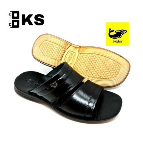 DOLPHIN Sandal Kulit Asli Original 100% Pria Dewasa/Sendal Kulit Asli DOLPHIN