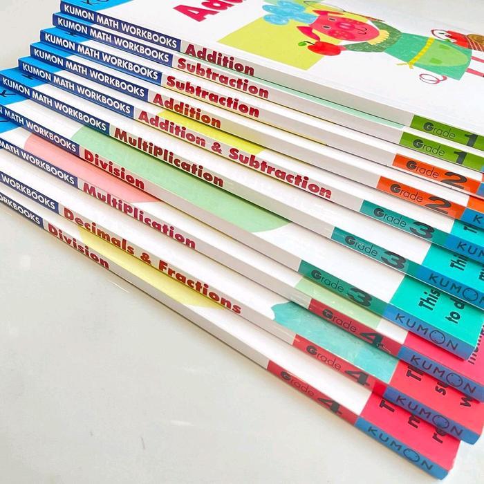 Buku Matematika KUMON Modul kumon Math latihan soal paket lks Pendidikan