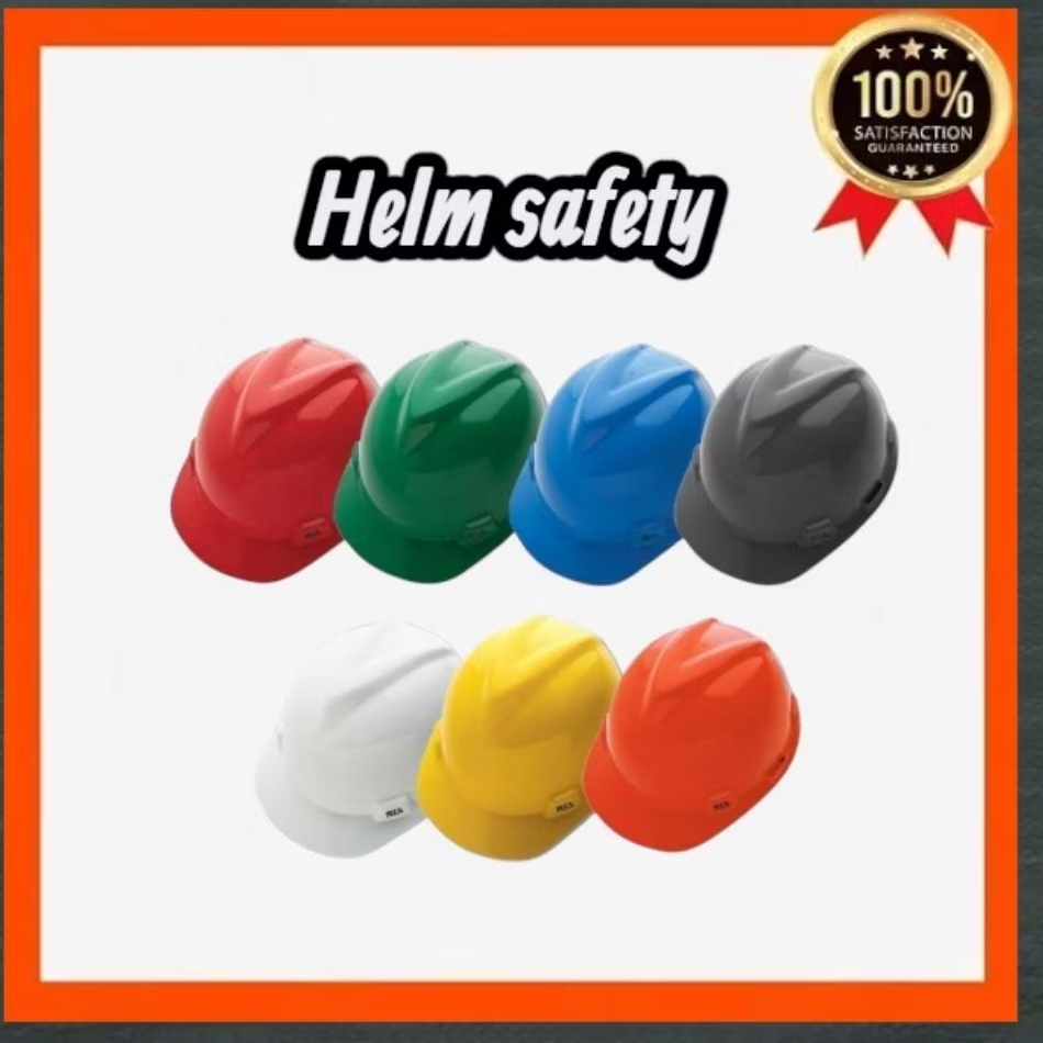 Helm safety NSA SNI original / Helm Proyek K3 merah