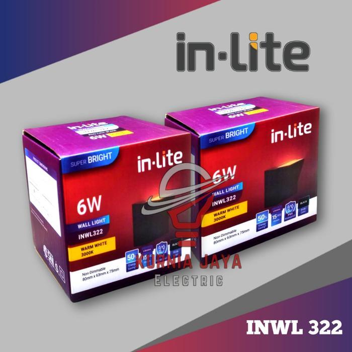 INLITE LED Wall Light INWL322 6Watt Lampu Dinding 1 Arah