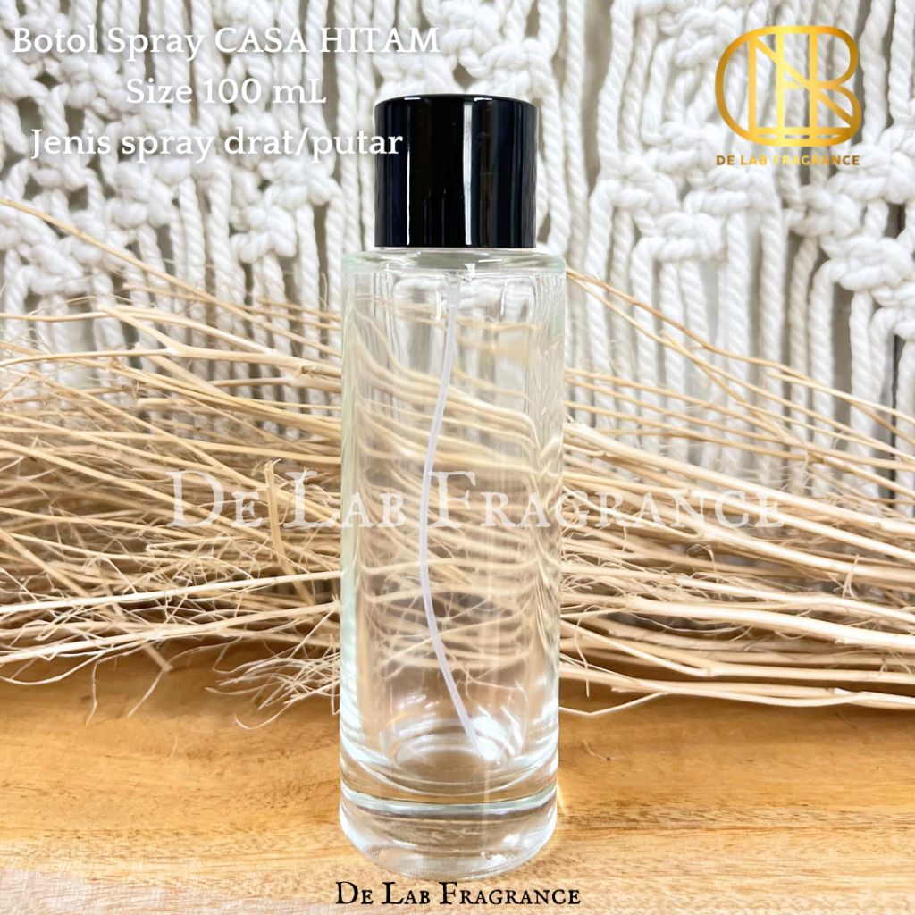 botol parfum casa 100 ml tutup hitam drat/ botol parfum 100 ml/ botol parfum exclusive