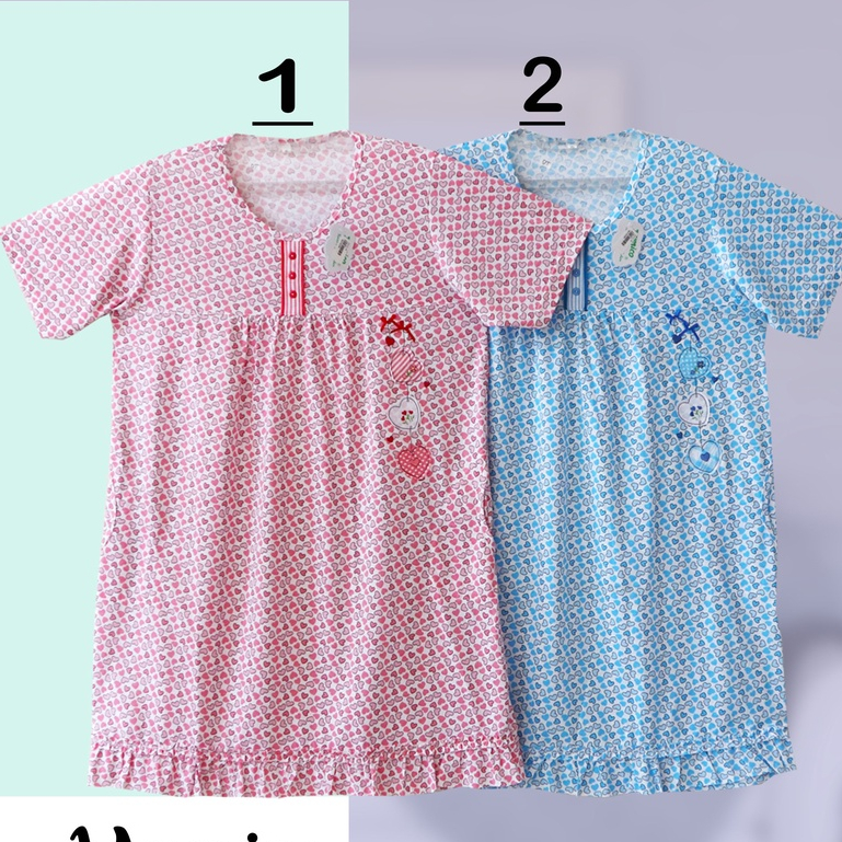 BENVICA YUMICO Baju Tidur Santai Daster KAOS PREMIUM LEMBUT Size XL ADEM BANYAK MOTIF