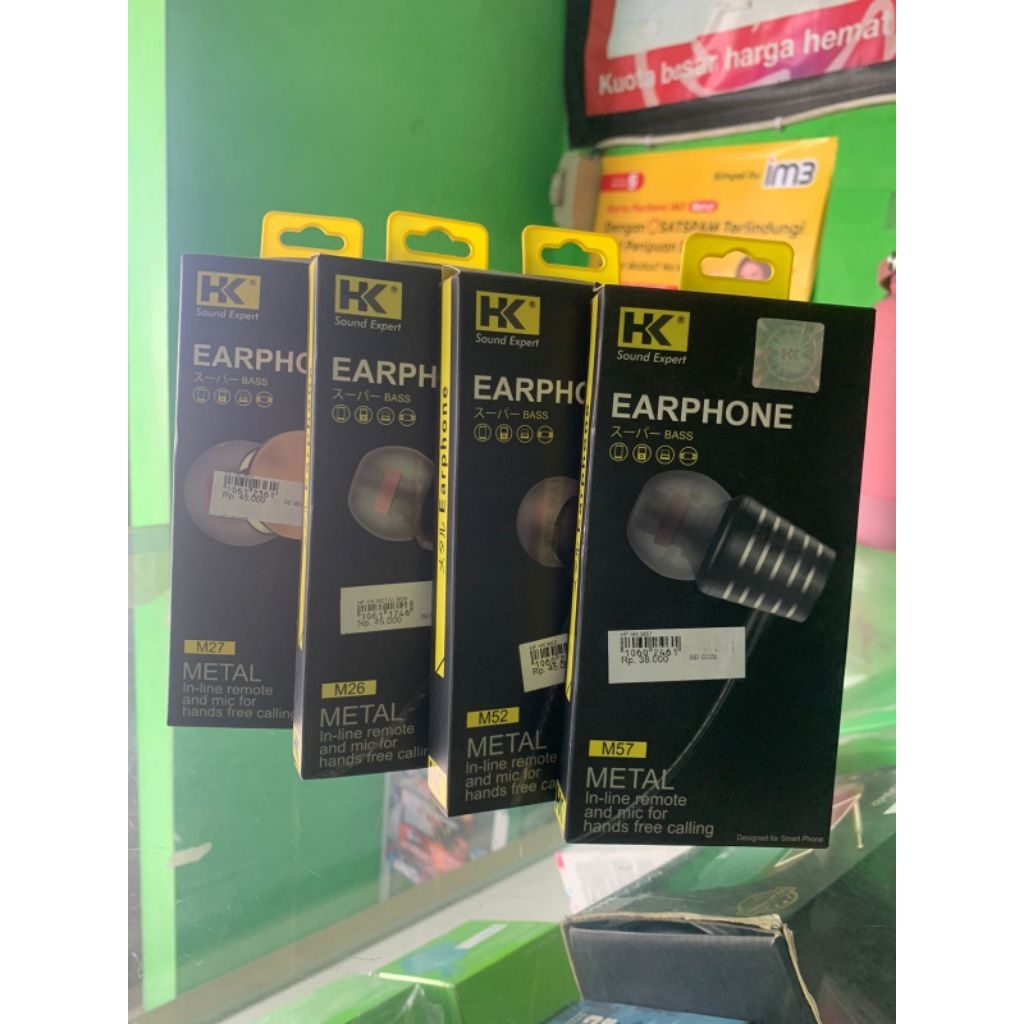 ORIGINAL HK EARPHONE HANDSFREE HEADSET SUPER BASS