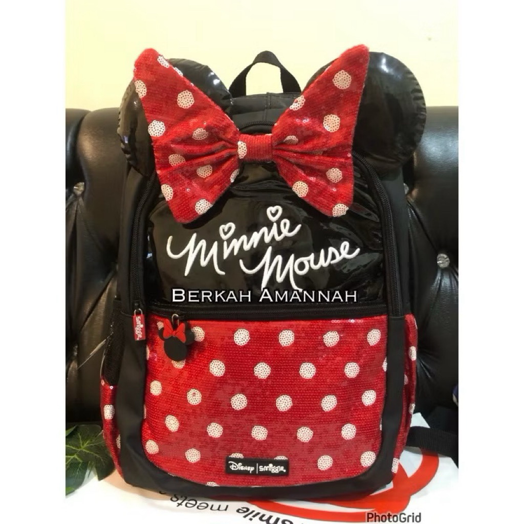 Tas backpack minnie mickey/Tas minnie pink/Tas minnie merah/Tas murah